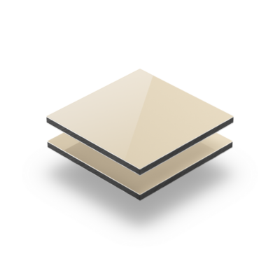 Alupanel ivoor 3 mm RAL 1015