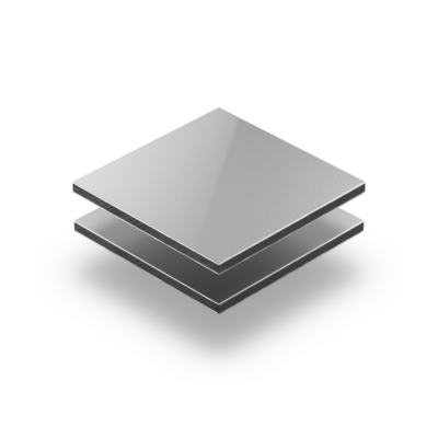 Alupanel zilver 3 mm RAL 9006