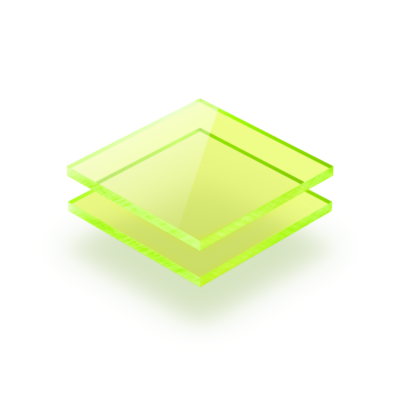 Plexiglas fluor groen 3 mm