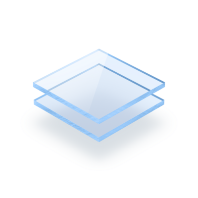 Plexiglas fluor blauw 3 mm