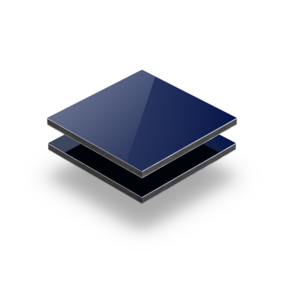 Alupanel blauw RAL 5002