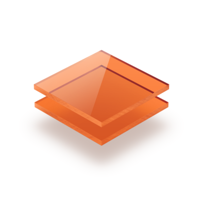 Plexiglas getint oranje