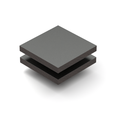 HPL stofgrijs structuur 6 mm RAL 7037